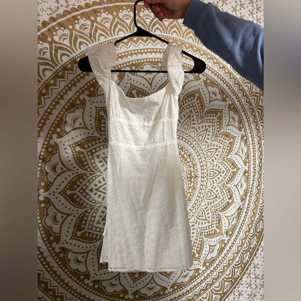 White open back dress- Princess Polly